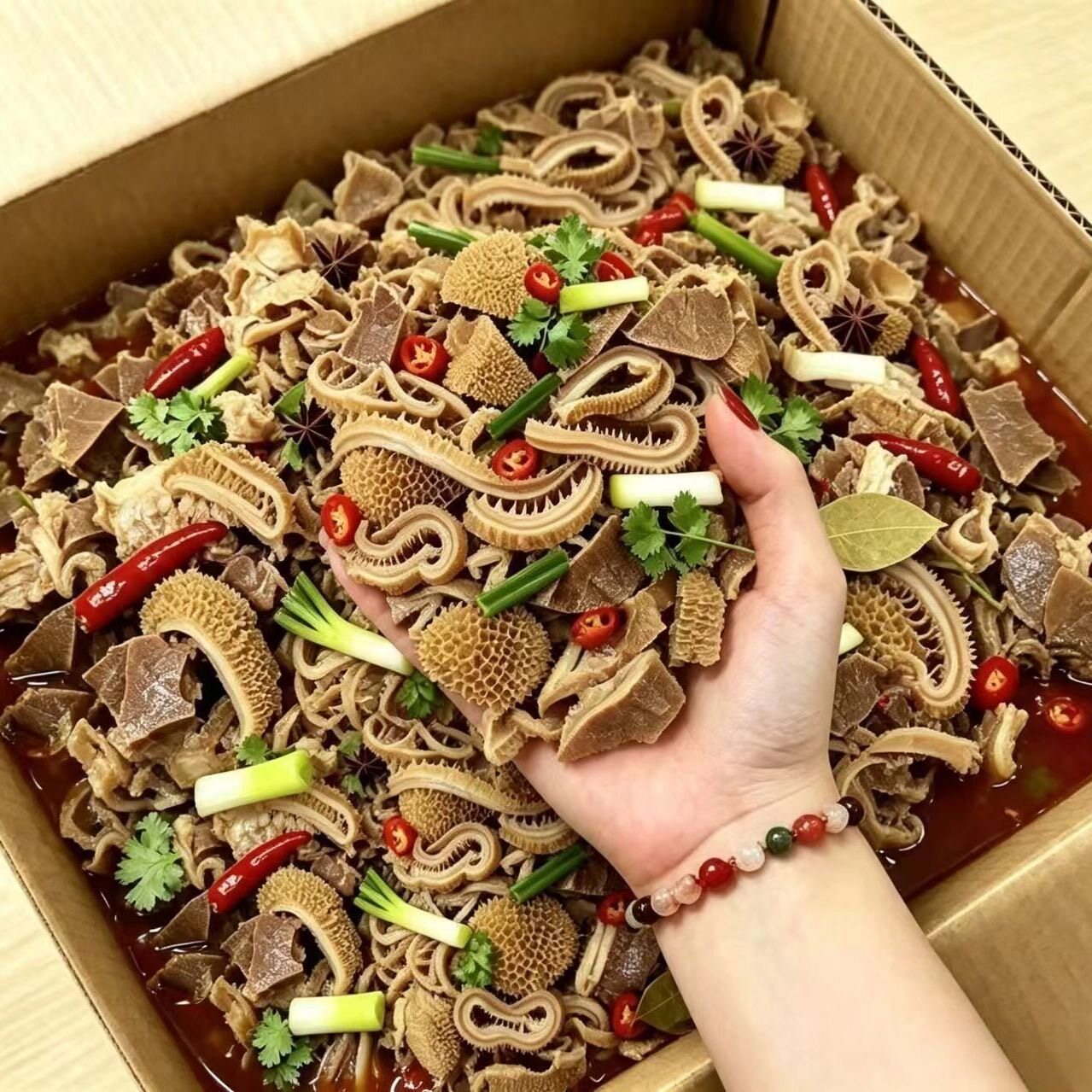 3大袋真便宜】内蒙古风味羊杂熟食全套小吃原味羊肉汤即食方便