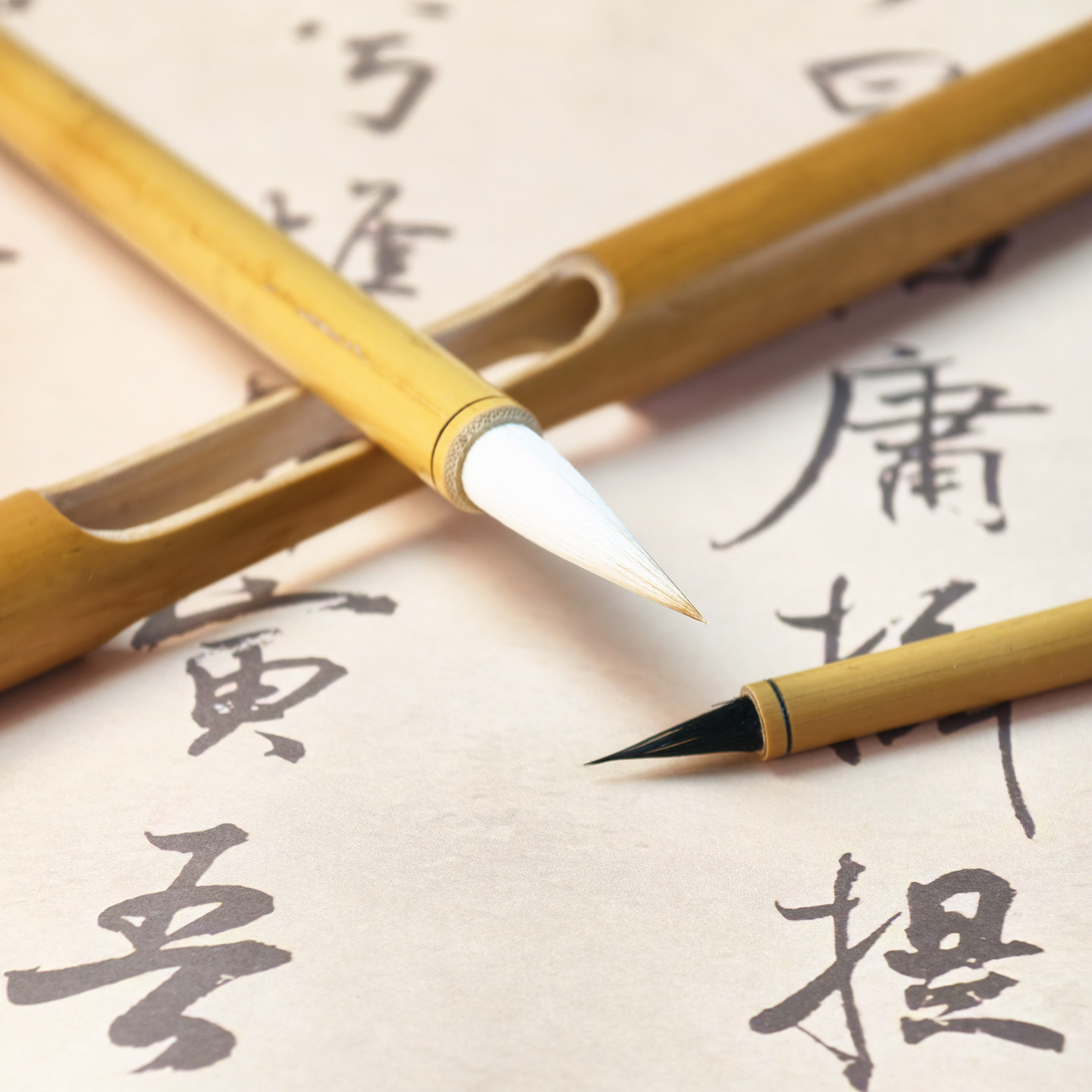 【仿秦古笔】管囊行囊笔狼毫羊毫兼毫中楷毛笔紫毫小楷便携抄经笔