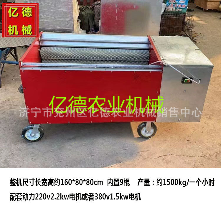 湖北热销青皮核桃扒皮机山核桃去皮机电动鲜核桃去皮清洗一体机