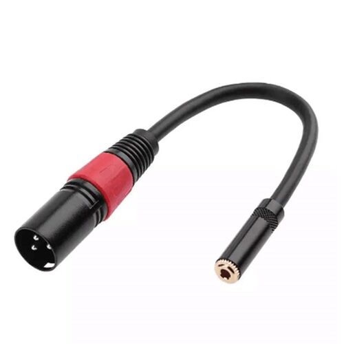 3.5 Female to XLR public speaker cable sound card microphon