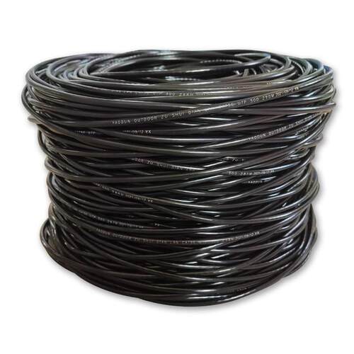 厂家直销0.47无氧铜耀盾室外超五类四对双绞网线300米 cat5e 黑色
