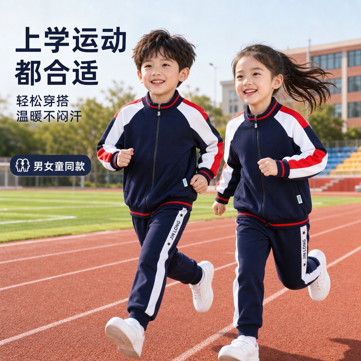 男童冬季套装2026年新款韩版洋气运动幼儿园儿童网红帅气潮班园服