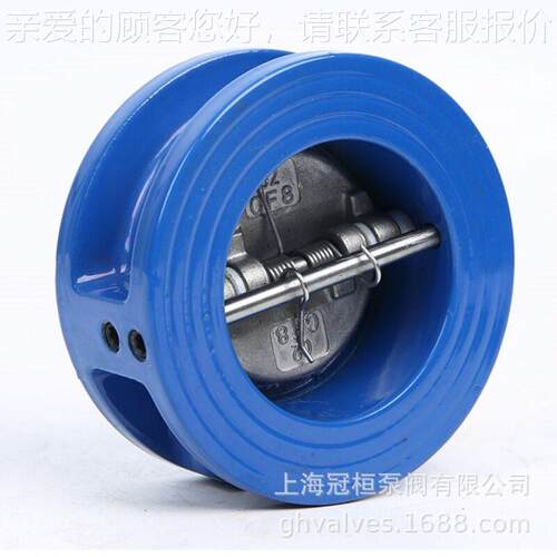 DH77X-16Q DN100对夹蝶式止回阀 蝶形向逆止阀向阀 逆止阀