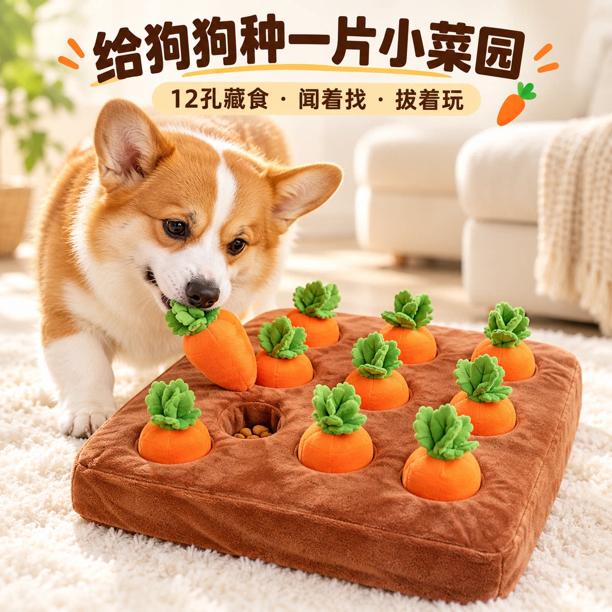 宠必荐狗狗拔萝卜玩具