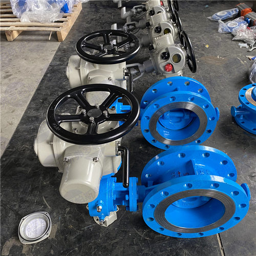 D942X-10Q DN200电动双偏心软密封法兰蝶阀手电两用型