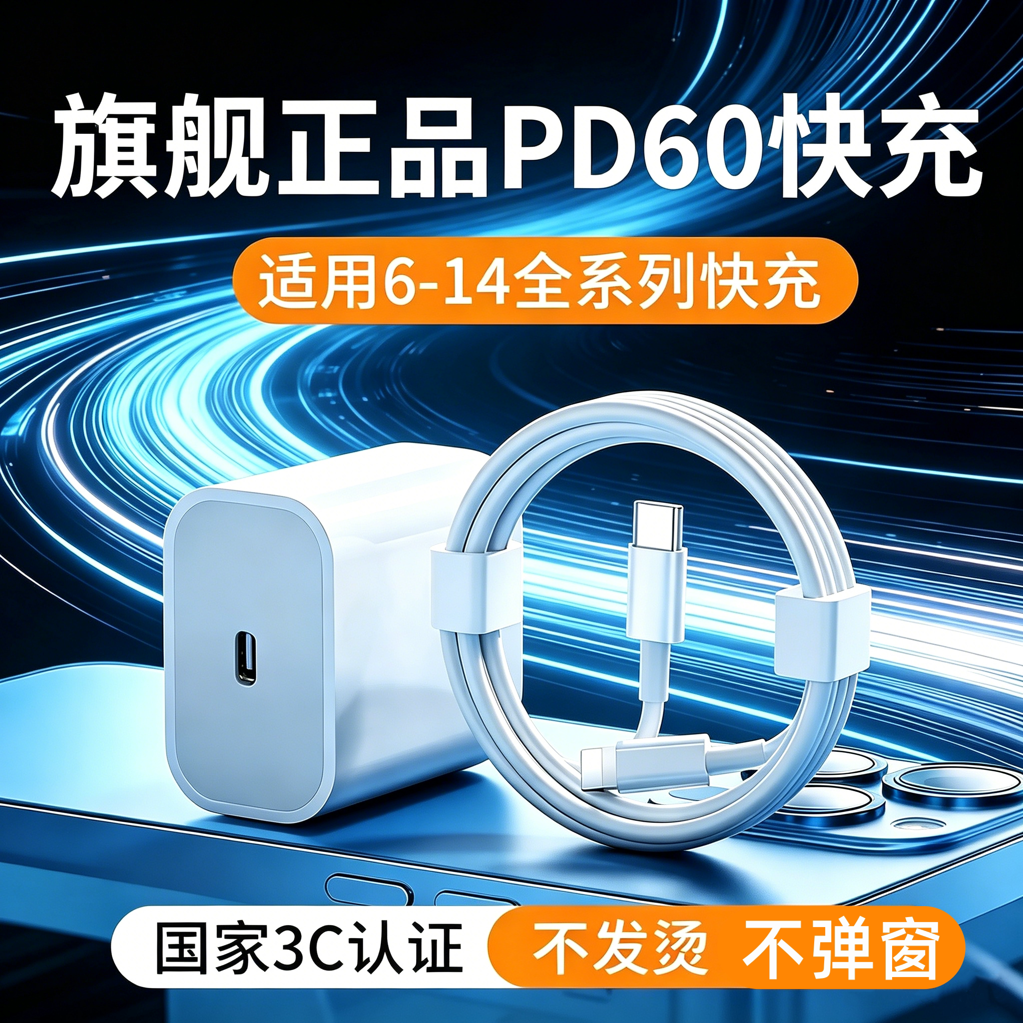 简纽PD快充iPhone充电器套装图片