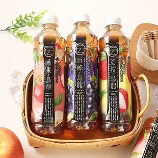 香港进口711北川半兵卫巨峰葡萄草莓苹果香印乌龙茶果茶饮料