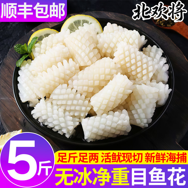 净重5斤新鲜目鱼花冷冻鱿鱼花