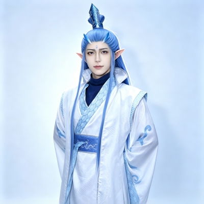 哪吒之魔童闹海敖丙cos假发道具