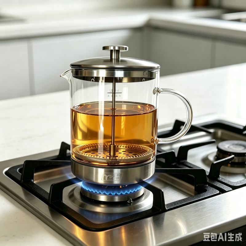 雅风耐高温加厚玻璃加不锈钢茶壶电磁炉电陶炉泡茶烧水壶家用茶壶