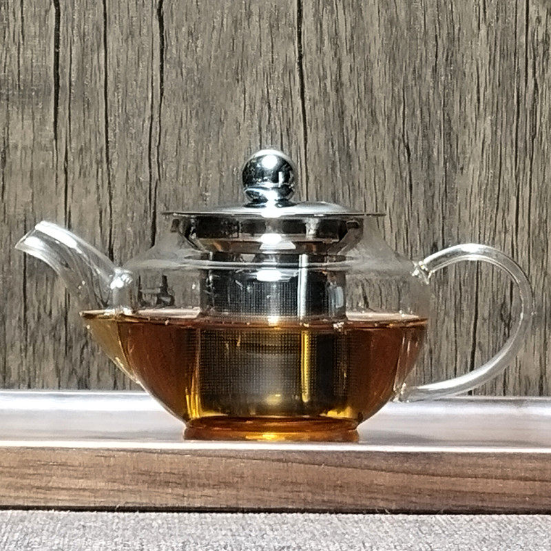 雅风玻璃茶壶耐高温加厚烧水壶电陶炉泡茶壶不锈钢过滤家用茶壶