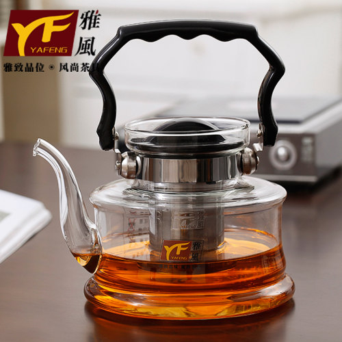 雅风玻璃茶壶单壶煮茶直火提梁壶