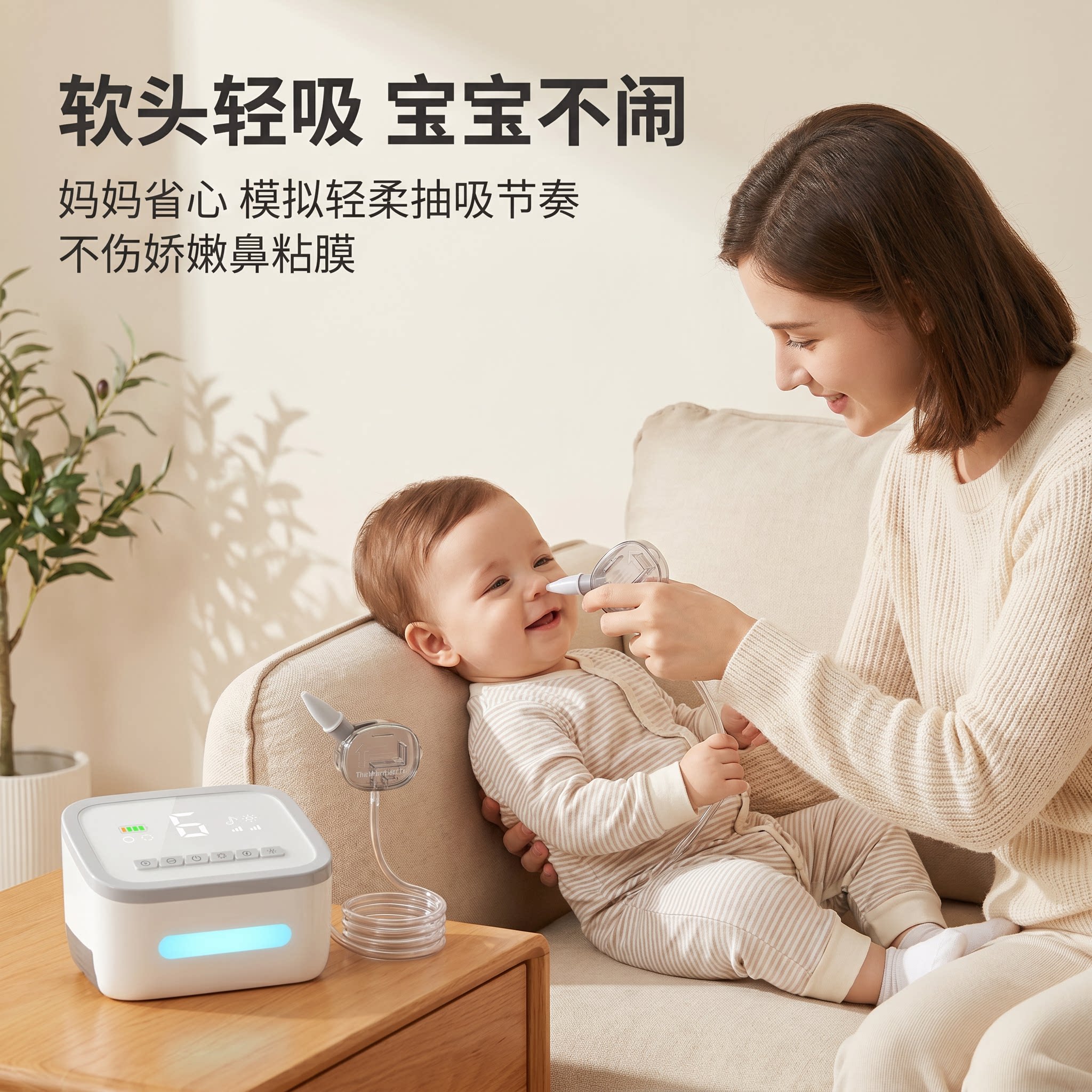 安诺威 吸鼻器婴儿童新生宝宝小月龄电动洗吸鼻涕鼻屎清理神器