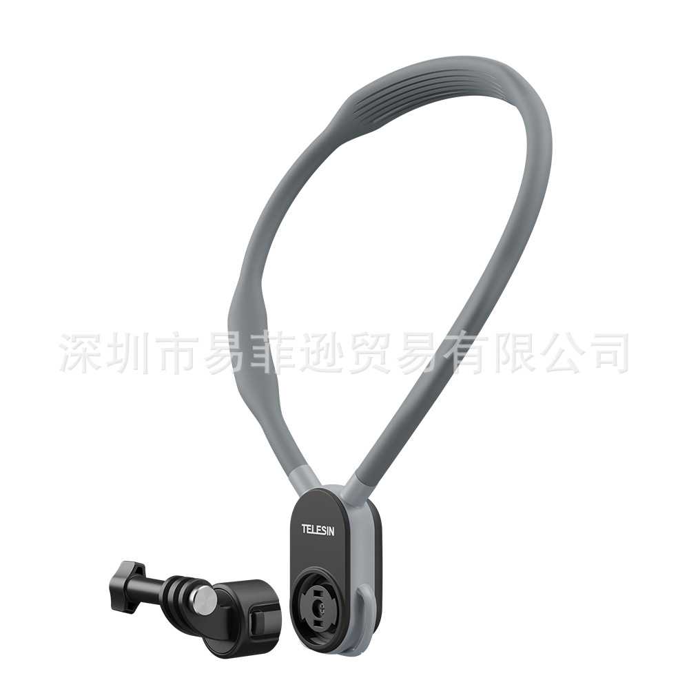 泰迅适配大疆action3/4 GoPro 12 11 10运动相机磁吸快拆挂脖支架图片