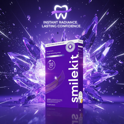 V34紫色牙贴Whitening Strips美白牙贴亮白去黄炫白牙贴