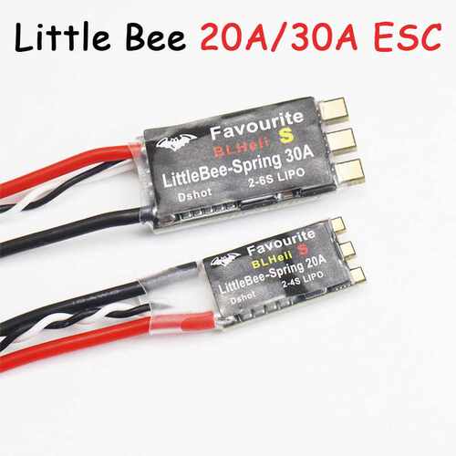 Little Bee小蜜蜂电调迷你Blheli -S穿越机无刷电调20A30A固定翼