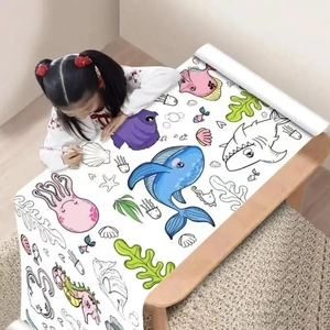 【下单立减50】儿童涂鸦大画纸绘画大号绘画涂色大张画纸玩具BW