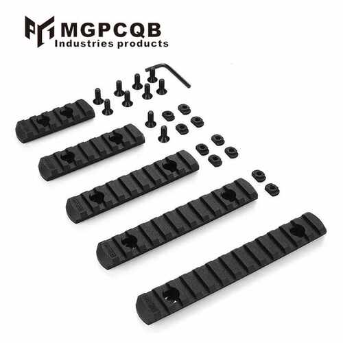 MLOK五段导轨Handguard 5/7/9/11/13槽五片导轨 玩具配件装饰模型