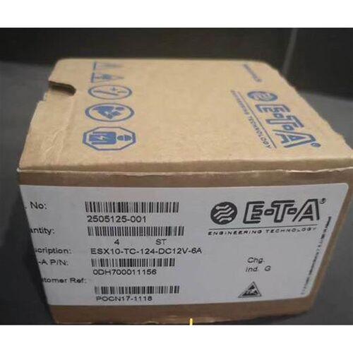 E-T-A ESX10-TC124-DC12V-6A 2505125-001 POCN17-1118 0DH700011