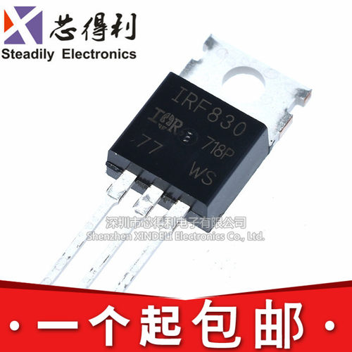 N沟道场效应管 IRF830 IR830PBF TO-220 500V/4.5A 全新国产