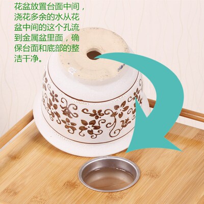 置物架竹木移动室内花架花盆木架实木盆景架旋转绿植花卉落地式