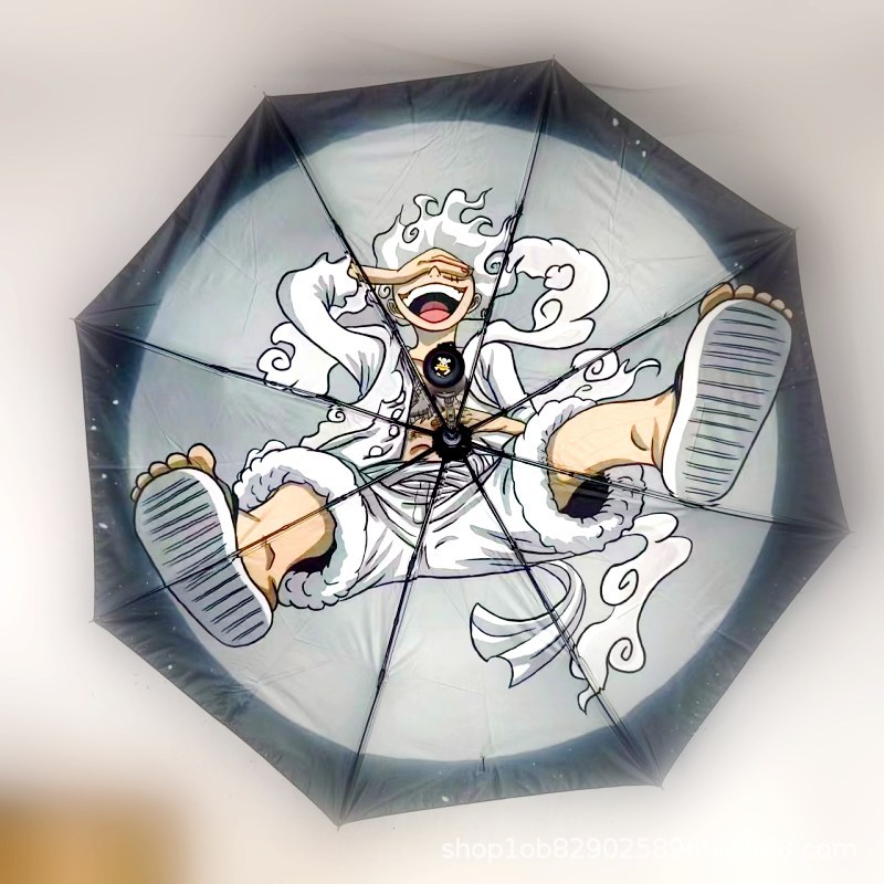 三折伞新款海贼王晴雨伞路伞