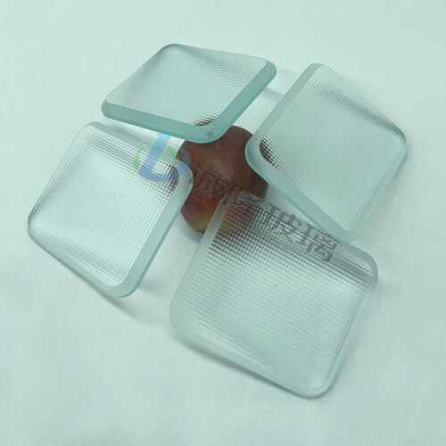 CNC精磨斜边钢化玻璃 全自动加工单面布纹钢化玻璃 广东定做