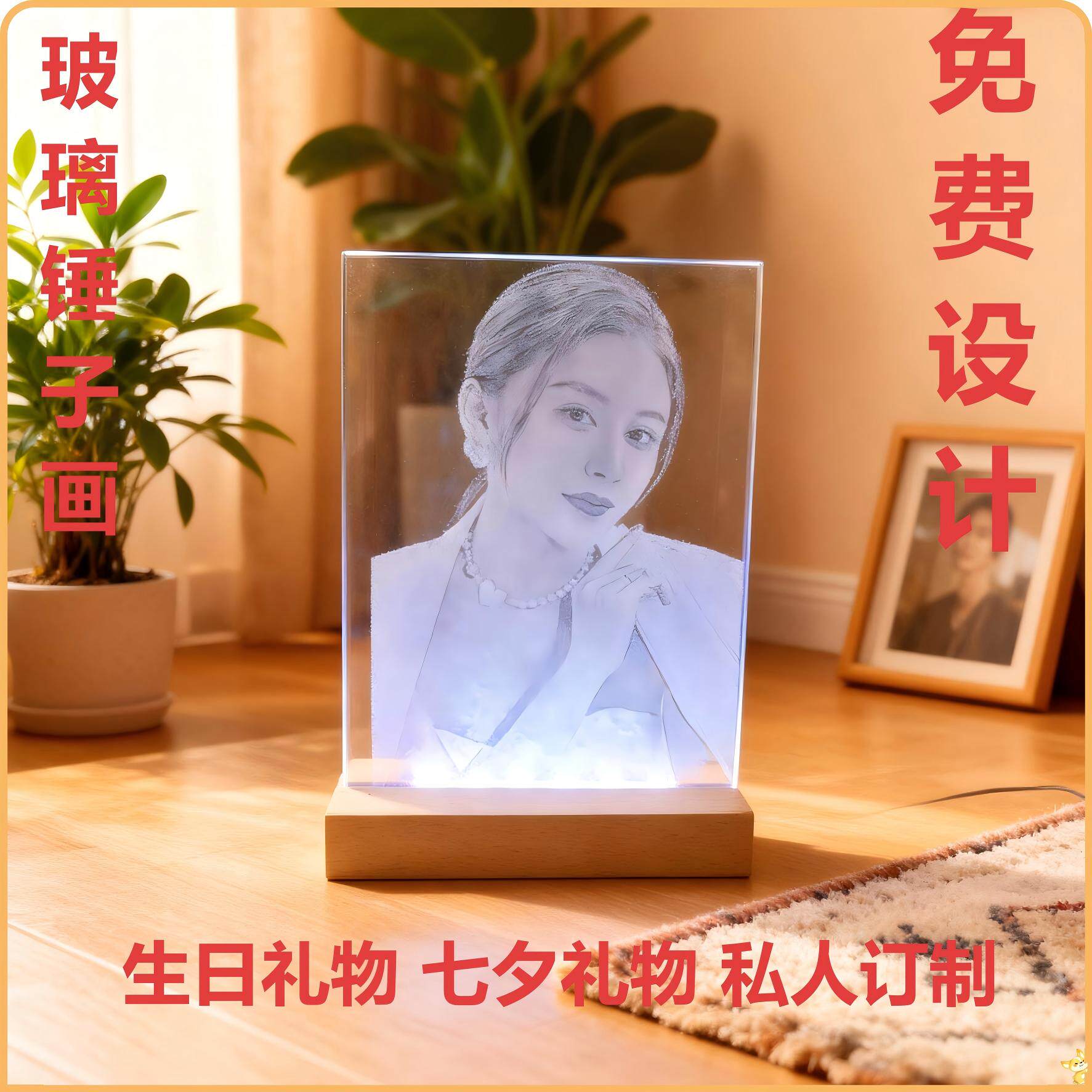 照片手绘真人头像定制免费设计