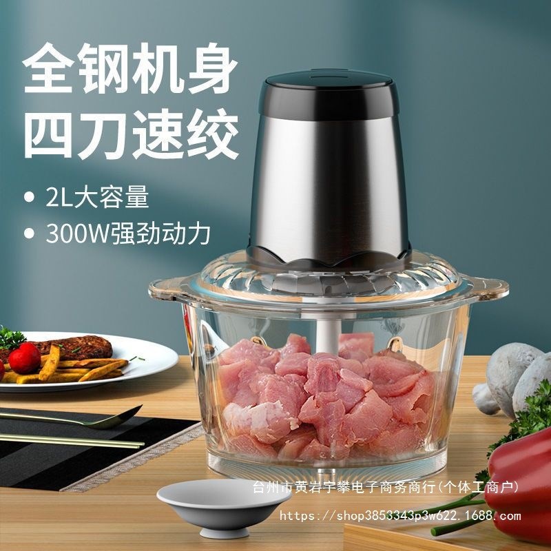 绞肉机家用电动小型打肉馅搅拌料USB多功能数码宝