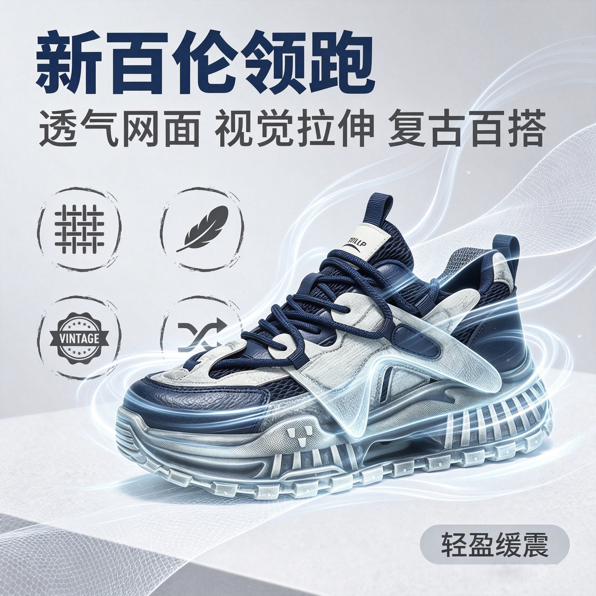 潮流百搭青少年增高鞋