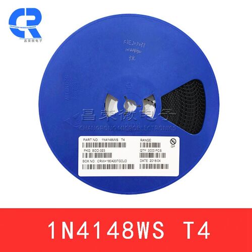贴片开关二极管 1N4148WS 印字T4 封装SOD-323 晶体管 0805塑封