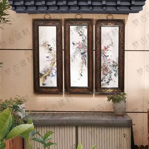 屋瓦檐塑料瓦树脂瓦架子中式特厚仿古仿真古特大梦装饰免一体一体