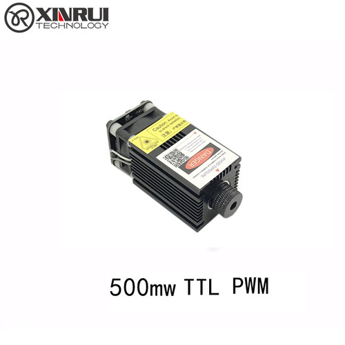 12v-24vf激光模组实测500mw 0.5w大功率405nm蓝光雕刻机配件ttl p