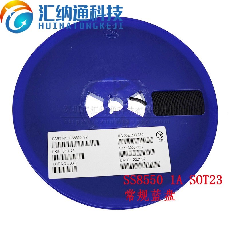 贴片三极管 SS8050 Y1 SS8550 Y2 SOT23 晶导微/DIOS等3000只图片