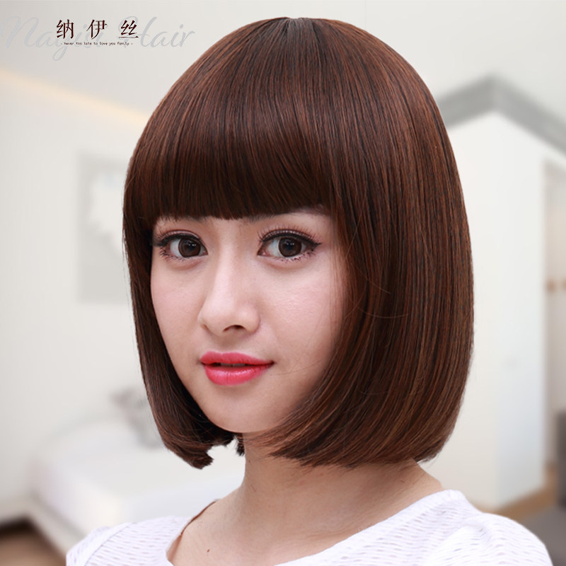 日常短发波波头高端减龄假发套