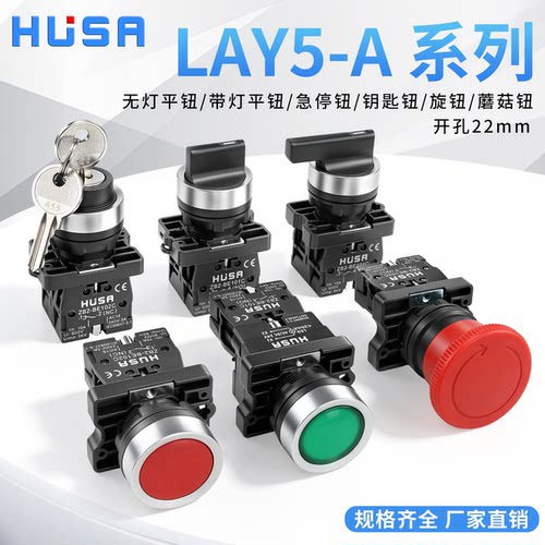 惠帅XB2型塑料开关蘑菇急停旋钮