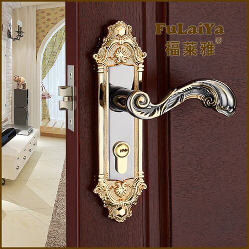 厂家直销锁具 锌合金锁具 F3020钛黑金锌合金锁具 门锁现货热销