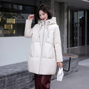 海宁真皮羽绒服女中长款2025冬新款绵羊皮小个子皮衣加厚皮草外套