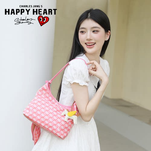 查尔斯桃心女狗牙通勤托特包