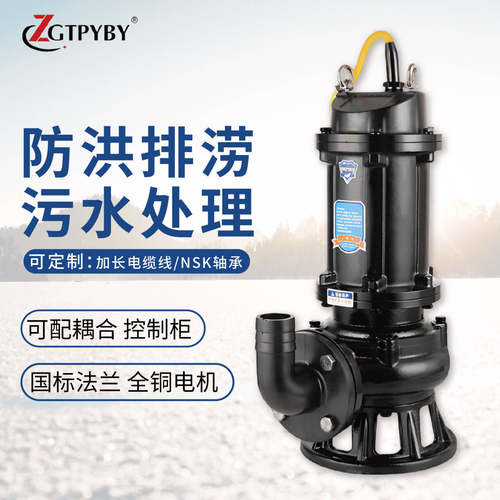 WQ潜水排污泵大流量防洪排涝
