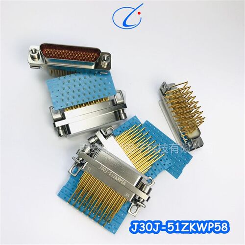 矩形连接器J30J-51ZKWP58 51芯弯针航空插头骊创新品现货