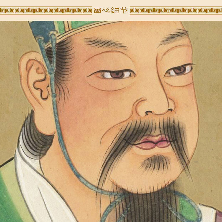 历史人物东方朔董仲舒画像 司马迁苏子卿卷轴挂画 复古装饰画订做