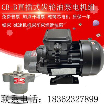 CB-B4/B6/CB-B10锯床齿轮油泵电机组CBW-B2.5JZ 0.37/0.55KW润滑