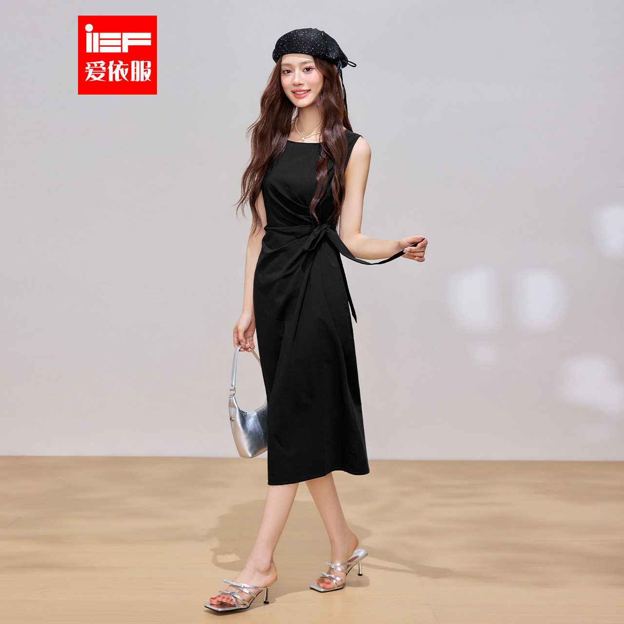 IEF/爱依服【优雅】裙子2026夏季法式成熟气质感女人味背心长裙图片