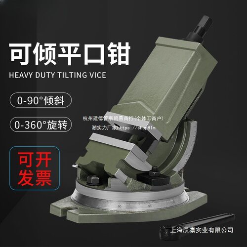 车床可倾斜角度平口钳铣床机用角固式斜度虎钳台钳5寸6寸直销