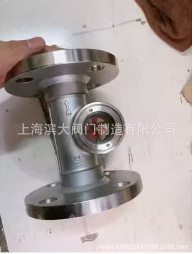 法兰叶轮视镜 法兰流量指示器 不锈钢水流视镜 DN25 DN32 DN40