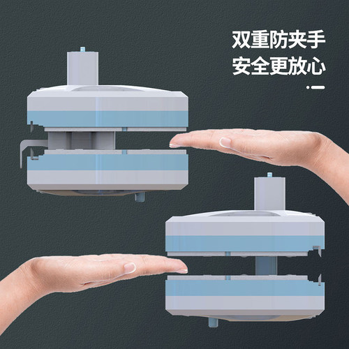 康科德擦玻璃器三层双层厚中空窗户神器家用高层双面保洁专用窗外