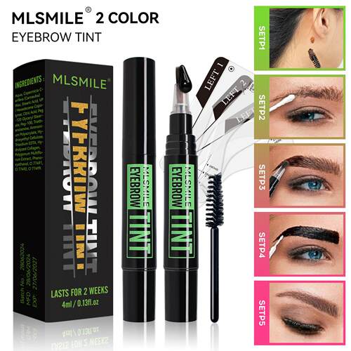 Eyebrow tint gel染眉液防水不晕染带眉卡眉刷旋转式液体染眉膏