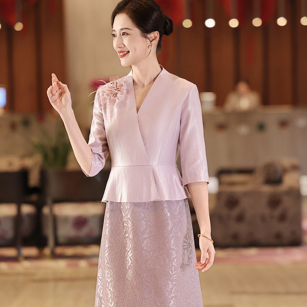 中国风婚宴妈妈礼服旗袍