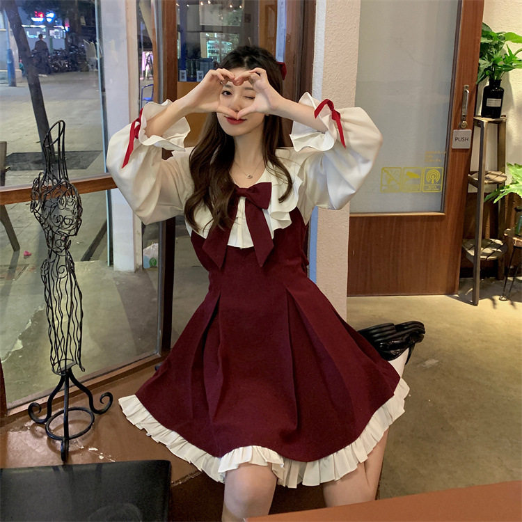 秋装新版大码胖mm连衣裙